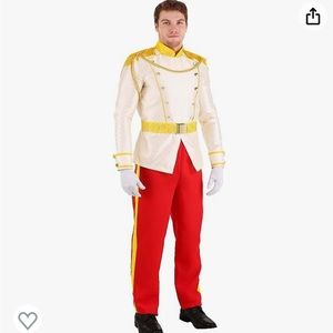 Disney Prince Costume in Red and Gold